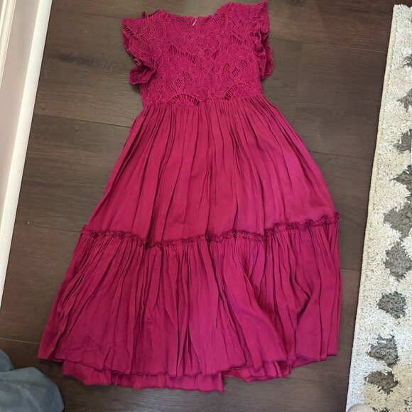 Joyfolie Lace Top Bohemian Maxi Dress - Picture 2 of 4